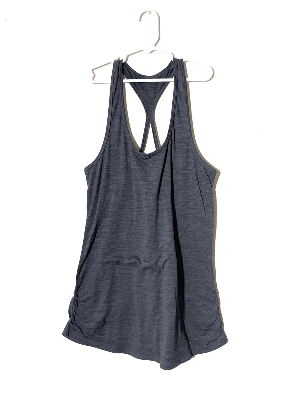 Women’s Strappy Racerback Tank Top - Dark Gray